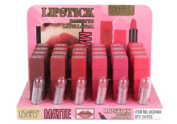 Produse pentru Buze En-gros - Ruj Matte USHAS Rossetto 3.8g – Culoare Intense și Finisaj Mat de Lungă Durată 