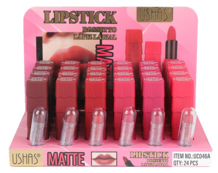 Ruj Matte USHAS Rossetto 3.8g – Culoare Intense și Finisaj Mat de Lungă Durată  [1]