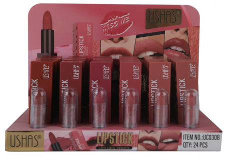 Ruj Matte USHAS Rossetto 3.8g – Culoare Intense și Finisaj Mat de Lungă Durată  [1]