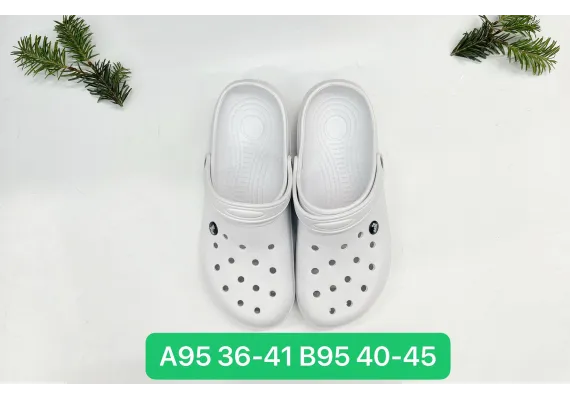 Saboti Dama Turnați, Confortabili și Ușori, Albi Perforați, Mărimi 36-41,  [0]