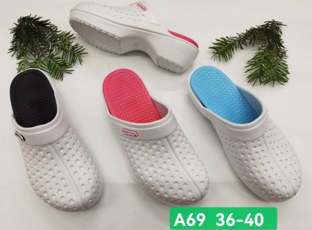 Saboti Dama Turnați, Confortabili și Ușori, Înalți, Albi, Mărimi 36-41,  [1]