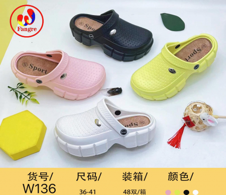 Saboti pentru Dama, Model Turnat Simplu și Înalt – Culori Combinate (Mărimi 36-41),  [1]