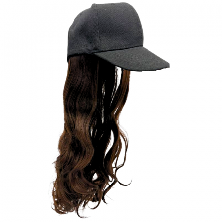 Sapca cu Peruca Saten Ondulat – Look Natural, Urban, Cosplay, Fashion – Lungime Plete ~55cm,  [1]