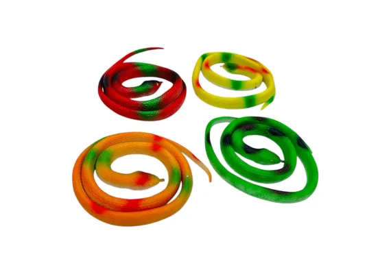 Articole pentru copii Engros - Sarpe din silicon realist 67cm – jucarie flexibila pentru farse, joaca si decor tematic, 