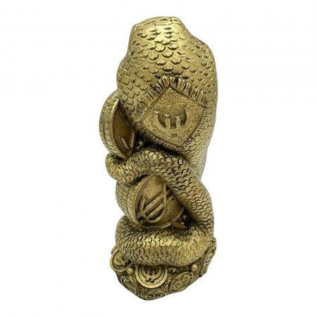 Sarpe Feng Shui 14cm – Statueta din rasina pentru Protectie, Transformare si Intelepciune,  [3]