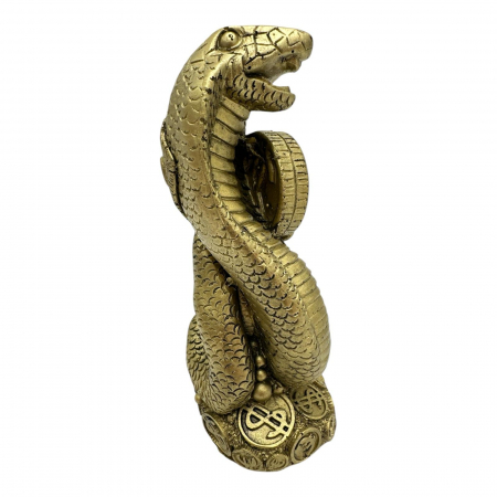 Sarpe Feng Shui 14cm – Statueta din rasina pentru Protectie, Transformare si Intelepciune,  [2]