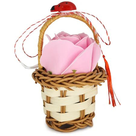 Martisoare ambalate traditional - set-12-martisoare-cosulet-trandafir