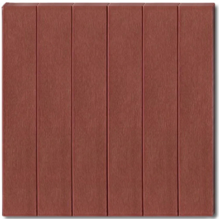 Set 10 Placi Tapet 3D, , 70 x 70 cm, Grosime 3 mm, din Rasina, Tip Placi de Lemn, Suprafata Acoperita 4.9 mp, Caramiziu [2]