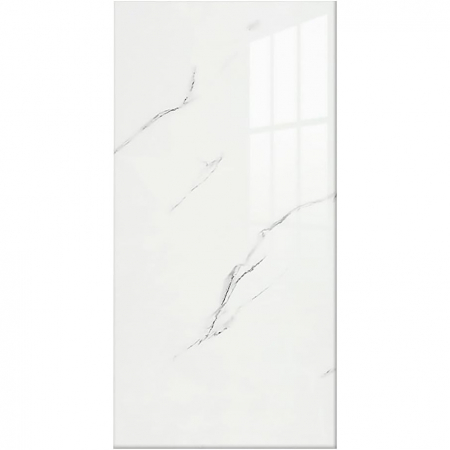 Set 10 Placi Tapet, , 60 x 30 cm, Grosime 1.5 mm, din PVC, Model Imitatie de Marmura, Suprafata acoperita 1.8 mp, Alb [7]