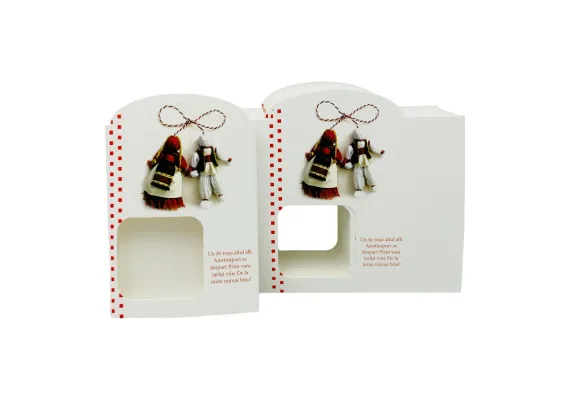 Bacanie Engros - Set 100 Cartoane pentru Martisoare, cu fereastra, 11×7cm,  
