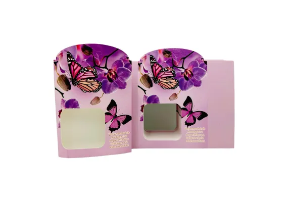 Bacanie Engros - Set 100 Cartoane pentru Martisoare, cu fereastra, 11×7cm,  