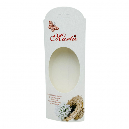Set 100 Cartoane pentru Martisoare, cu fereastra, 13.5×5cm  [3]
