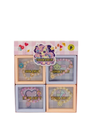 Jucarii Diverse - Set 12 Bratari Fashion Jewelry Charmuri Ponei Curcubeu – Jucarie Fetite 3+