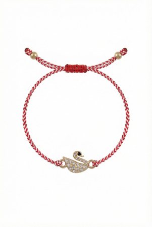 Set 12 bratari Martisor reglabile, Lebada cu cristale, Cadou 1 Martie [1]