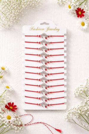 Bratara Martisor - Set 12 bratari Martisor reglabile, Potcoava cu gargarita, Cadou 1 Martie