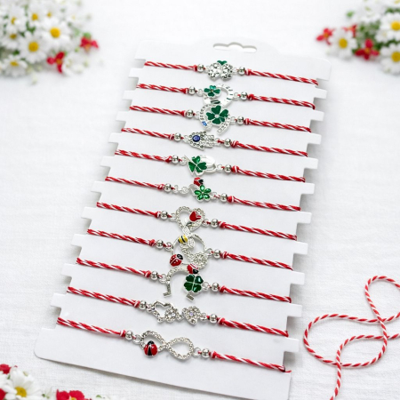 set-bratari-martisor-snur-alb-rosu-simboluri-norocoase [1]