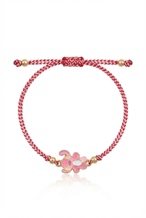 Set 12 bratari Martisor reglabile, Stitch roz, Cadou 1 Martie copii [1]