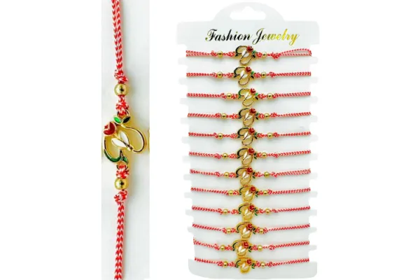 Bacanie Engros - Set 12 Bratari reglabile Martisor, Ghiocel Norocos, model 2025,  