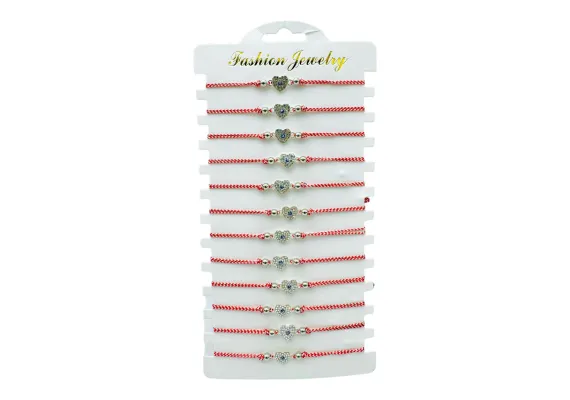 Bacanie Engros - Set 12 Bratari reglabile Martisor, Pure Love, model 2025,  