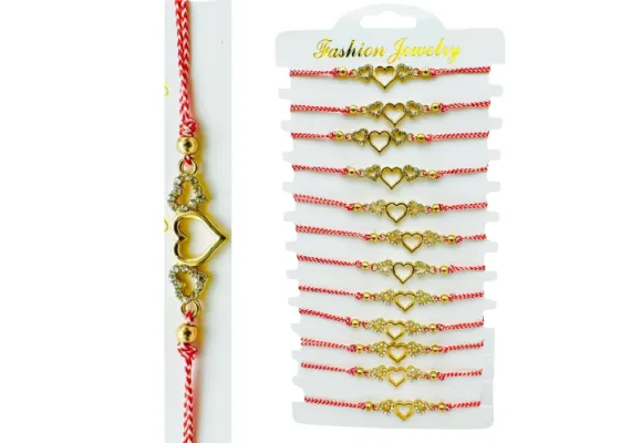 Bacanie Engros - Set 12 Bratari reglabile Martisor, Pure Love, model 2025,  