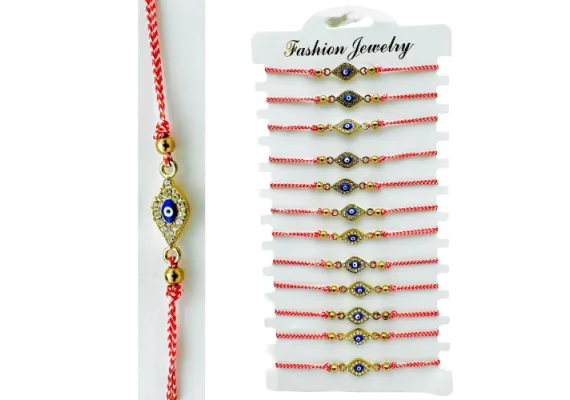 Bacanie Engros - Set 12 Bratari reglabile Martisor, talisman Norocos, model 2025,  