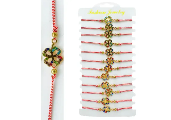 Bacanie Engros - Set 12 Bratari reglabile Martisor, Trifoi Norocos, model 2025,  