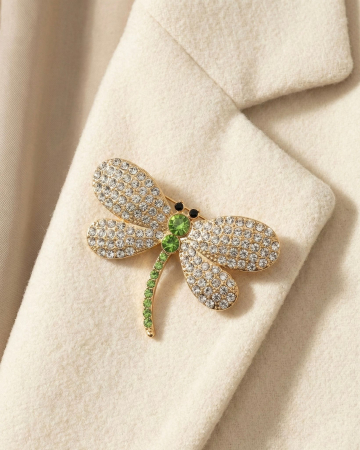 Set 12 Brose Martisor, 5 cm, Libelula cu cristale, Cadou 1 Martie [2]