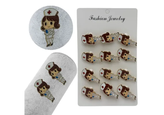 Bacanie Engros - Set 12 brose Martisor, Asistenta simpatica, editie 2025 
