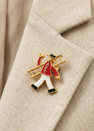 Set 12 brose Martisor pe carton prezentare, 17x10 cm, Cadou 1 Martie, Cosar cu scara [2]