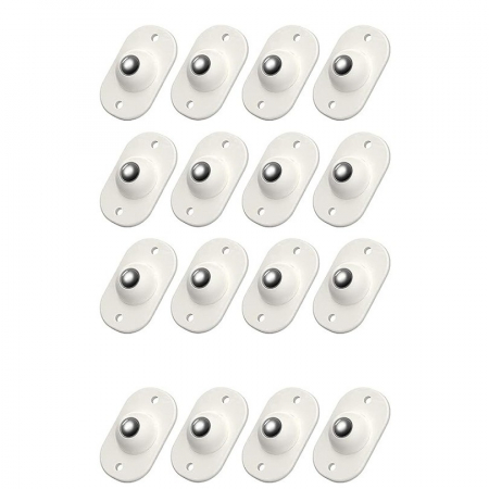 Articole pentru Casa Engros - Set 16 Roti Autoadezive Universale, , pentru Mutat Mobila, Rotire 360 de Grade, Usor de Montat, ABS, 4.5x2.8x1.4 cm, Alb