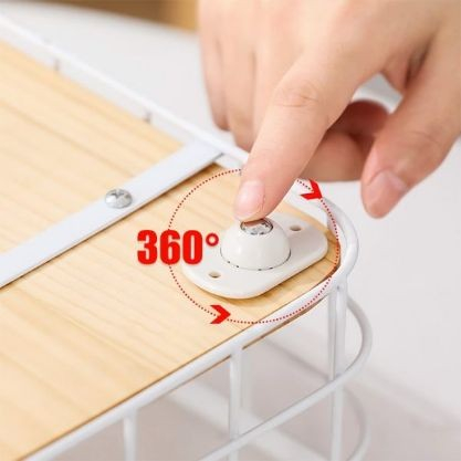 Set 16 Roti Autoadezive Universale, , pentru Mutat Mobila, Rotire 360 de Grade, Usor de Montat, ABS, 4.5x2.8x1.4 cm, Alb [4]