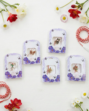 Martisoare ambalate traditional - set-24-brose-martisor-premium-ambalate