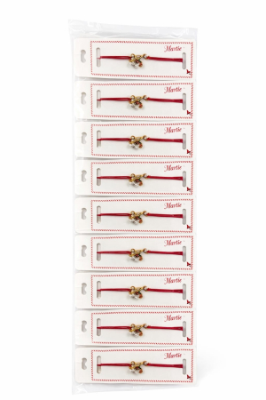 Set 24 bratari martisor 12x3 cm snur rosu cu charmgargarita, cadou primavara [2]