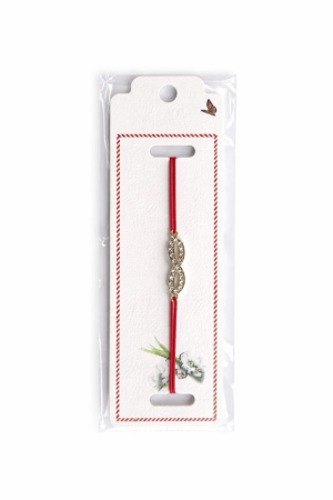 Martisoare - Set 24 bratari martisor 12x3 cm snur rosu cu charm infinit, cadou primavara