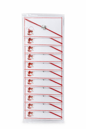 Set 24 bratari martisor 8x5 cm snur rosu cu charm elefant, cadou primavara [1]