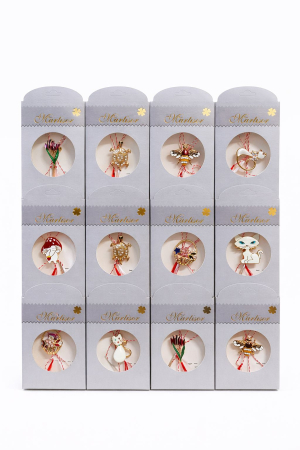 Set 24 Brose Martisor, 11x6 cm, modele mixte, Cadou 1 Martie Femei, Ambalate individual [2]