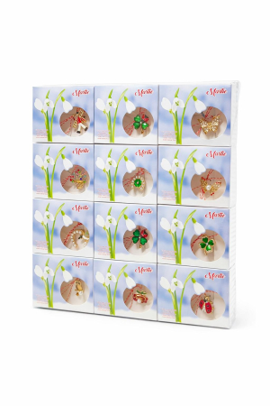 Set 24 brose martisor modele combinate, ambalaj individual, 9x7.5cm [2]