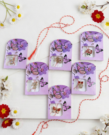 Martisoare ambalate traditional - set-24-brose-martisor-premium-ambalate-individual