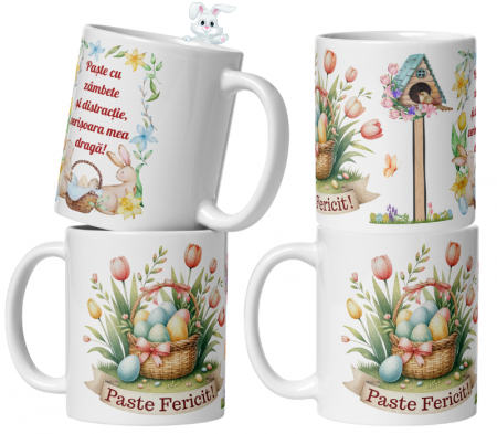 Set 24 Căni Personalizate Mix – Cadou Special de Paște pentru Femei – 330 ml  [3]