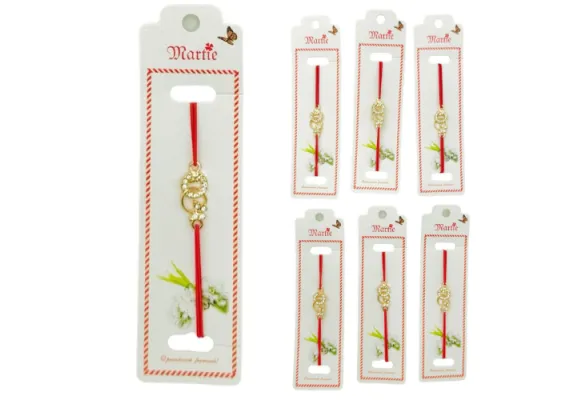 Bacanie Engros - Set 24 de Bratari Martisor, Forever Love, snur rosu elastic, model 2025,  