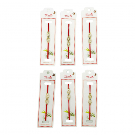 Set 24 de Bratari Martisor, Infinity Love, snur rosu elastic, model 2025,   [2]