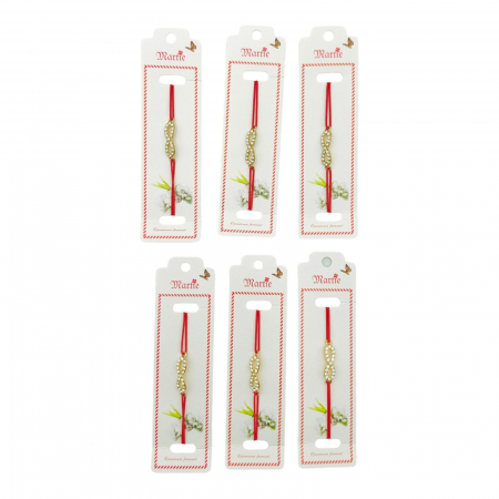 Set 24 de Bratari Martisor, Infinity Love, snur rosu elastic, model 2025,   [2]