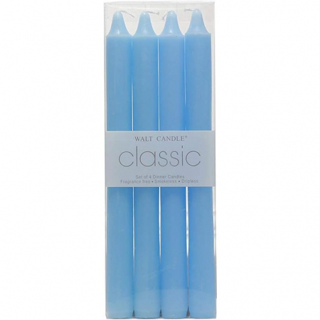 Articole pentru Casa Engros - Set 4 Lumanari, , pentru Suport de Masa, Fara Miros si Fum, din Parafina, 2.2 x 25 cm, Albastru