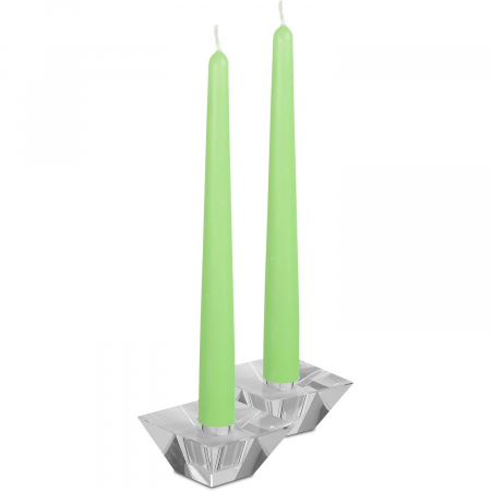 Set 4 Lumanari, , pentru Suport de Masa, Fara Miros si Fum, din Parafina, 2.2 x 25 cm, Verde [1]