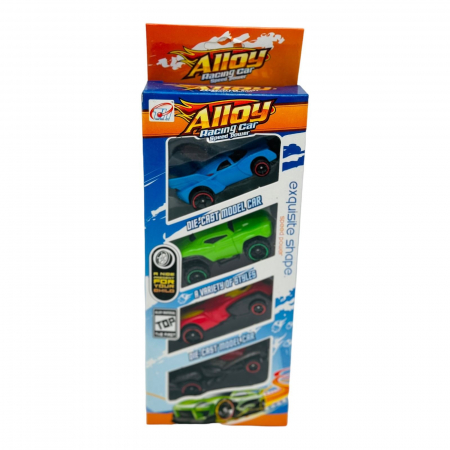 Set 4 Masinute de metal Alloy Racing Car, 22.5×9.5×4cm,+3ani,   [3]