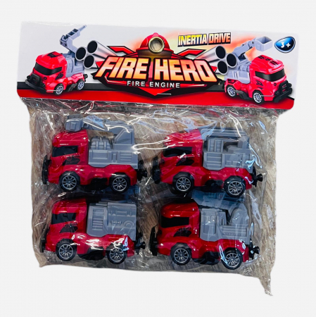 Set 4 masinute de pompieri, Fire Hero, 24.5×20×5cm, +3ani,   [3]