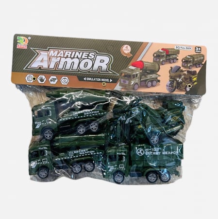 Set 4 vehicule militare, Marine Armor, 28.5×22×5cm, +3ani,   [1]