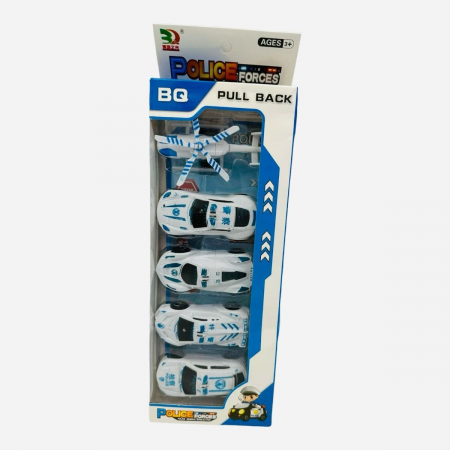 Set 5 vehicule de politie, Police Forces, 32.5×11.5×4cm, +3ani,   [3]