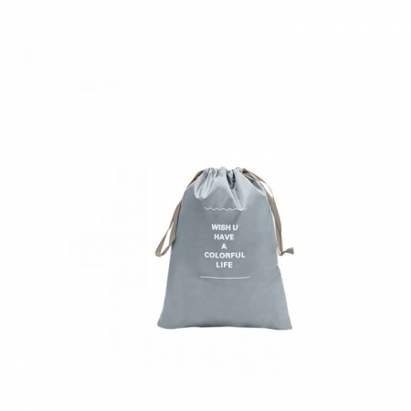 Set 7 Genti de Calatorie, , pentru Depozitare, Compresibile, 7 Dimensiuni, Impermeabile, Design cu Plasa, Pliabile, Manere Robuste, Fermoar dublu, Gri [3]