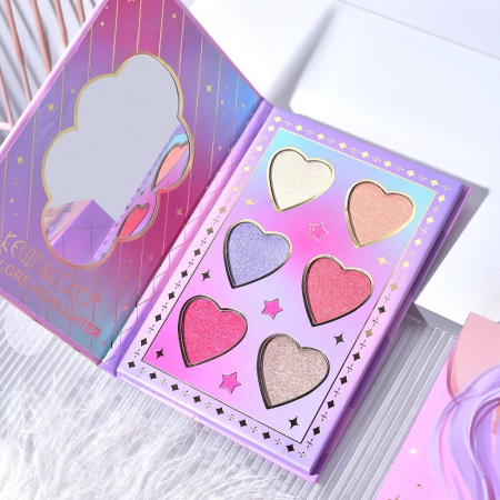 Set 8 Produse de Machiaj, KEVIN & COCO, Violet Fairy, 51 culori, 19.5 x 24.5 x 2.5 cm [4]